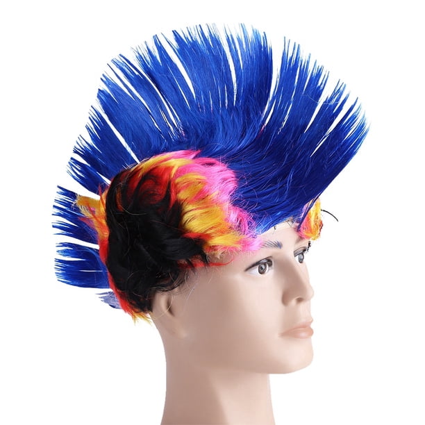 Peluca Punk Con Cresta De 12.7 Cm Para Hombre – Color Rojo, Fibra Resistente Al Calor, Ideal Para Disfraces De Halloween, Cosplay Y Fiestas Temáticas, Accesorio De Cabello Llamativo