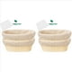 thumbnail image 1 of 2X Conjunto de Canasta de Prueba Banneton - Canasta de Panadería Artesanal de Pan de Masa Fermentada, Raspador / Cortador de Masa Y Forro de Tela Brotform, 1 of 5