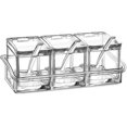 thumbnail image 1 of Seasoning Box Set 3 Pieces Clear Bottles Salt Spice Jar,Spice Jars Kitchen Condiment Container Storage Jars with 3 Spoons Canned Lid and Spoon, 1 of 5