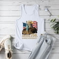 thumbnail image 6 of UngA 250th Anniversary USA Tank Tops Women USA T Shirt American Flag Tee Tops 4th of July Patriotic Freedom Sleeveless Women's T-Shirts (White,L), 6 of 8