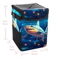 thumbnail image 5 of Starry Shark Foldable Car Trash Can with Lid, Leak-Proof, and Hanging Storage Bag - Trash Can for Car, Car Garbage Can, 5 of 6