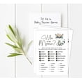 thumbnail image 2 of Inkdotpot My Mommy Name Activity Cards Floral Raccoon Baby Shower 50 Sheets Who Is My Mommy Gender Neutral Baby Shower Game, 2 of 6