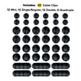 thumbnail image 4 of Wrap-It Storage Adhesive Cable Clips - Cord Organizer for Desk Cable Management, Charger Cord Holder for Nightstand - Black (42 Pack), 4 of 10