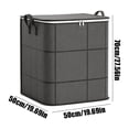 thumbnail image 2 of Dust-Proof Comforter And Bedding Organizer Spacious Moving Storage Bin Large Zippered Non-Woven Fabric Bag With Handles Zipper Storage Bags Foldable Wardrobe Storage Bag,C, 2 of 7
