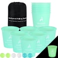 thumbnail image 1 of Juego Aivalas Yard Pong Glow para exteriores con baldes y pelotas, 1 of 8