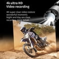 thumbnail image 2 of Cámara de acción Wifi antivibración 4K FHD para bicicleta con súper estabilización Mini cámara corporal portátil ultraligera deportiva Dv para motocicletas, 2 of 5