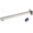 Brushed Nickel, variant on Shower Arm with Flange, 16 Inches Wall Mount Square Straight Extension Arm, of Fixed Rain Shower Pipe, Matte Black