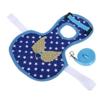 LOLIPPYY Adjustable Blue Canvas Vest for Chicken Duck Goose Pet Clothing