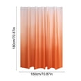thumbnail image 3 of Waterproof Gradient Shower Curtain 180x180 cm, EVA Fabric, Multicolor, Washable, Rust-Resistant Metal Rings, Decorative Bathroom Curtain with Weighted Hem, 3 of 6