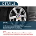 thumbnail image 7 of Wheel Lug Nut Bolt Cylindrical Shape Exterior Rims Tire Nut Screws Dust Cap Cover Nut Protection Green 20pcs 19mm, 7 of 7