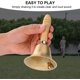thumbnail image 4 of Campana de mano de madera, campana de mano de Hotel de cena de recepción escolar de 8CM JFHHH pequeña, 4 of 5