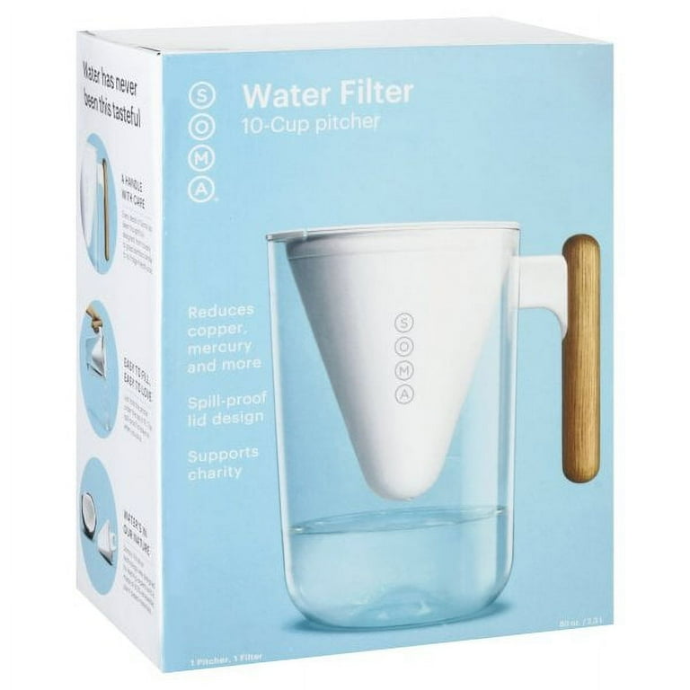 J&I 神水 soma water Soma - Water Pitchr Filt 10c Wht - Case Of 2 - 80 Oz - Walmart.com