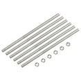 thumbnail image 1 of Unique Bargains 15Pack M3 x 350mm Fully Threaded Rod w 15Pack Hex Nuts, 0.5mm Pitch 304 Stainless Steel Right Hand Threaded Rod, 1 of 6