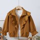 thumbnail image 4 of Prendas de abrigo y chaquetas informales sin capucha de manga larga Prendas de abrigo para niñas con forro polar Talla mediana a grande Chaqueta cortavientos para niños Chaqueta polar lateral Parte su, 4 of 9