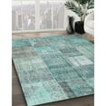 thumbnail image 2 of Ahgly Company Indoor Rectangle Contemporary Tiffany Blue Abstract Area Rugs, 5' x 8', 2 of 6