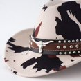 thumbnail image 5 of Byfri Unisex Wide Brim Western Cowboy Hat Adjustable Strap Outdoor Sun Hat 56-58cm, 5 of 7