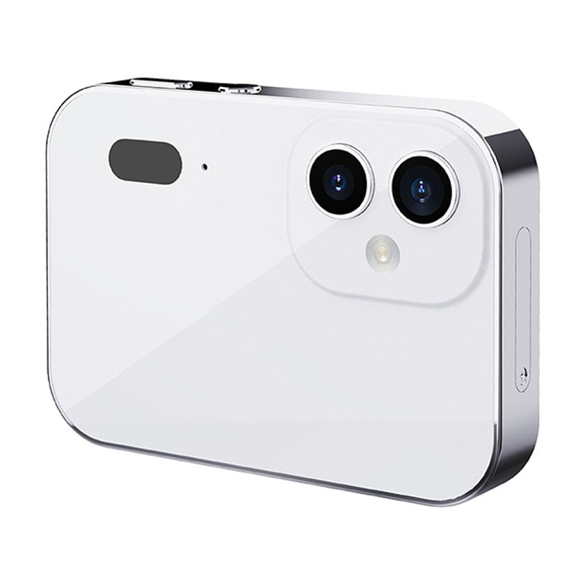 4K CCD Digital Camera 64MP Digital Flash Video Camera with Touch Screen 16X Digital Zoom IR Night Vision Camera White
