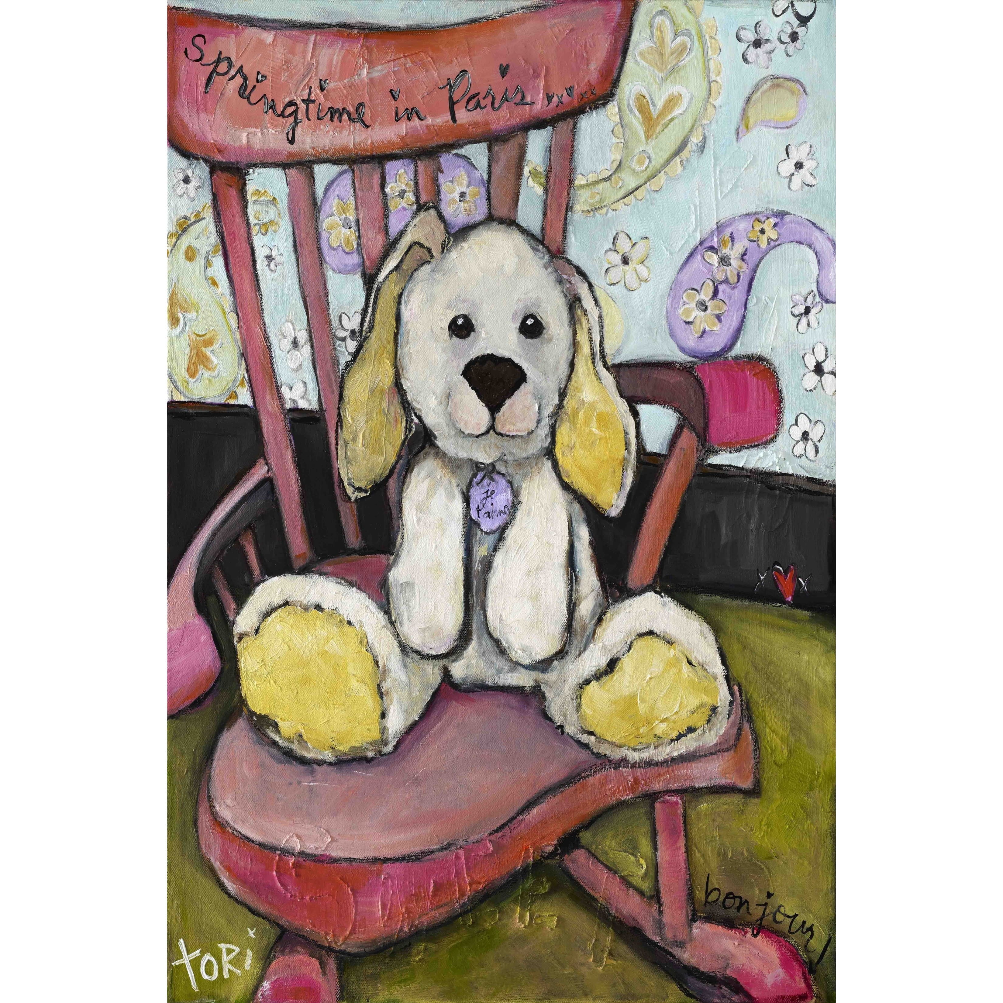 Marmont Hill "Springtime in Paris" by Tori Campisi Painting Print on Canvas