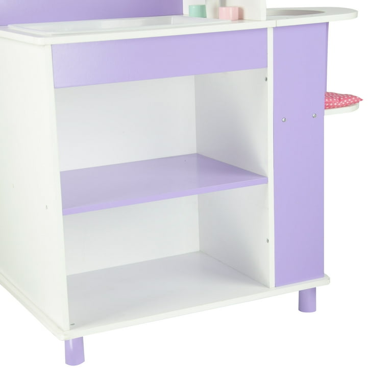 Olivia's Little World Two-Sided Wooden Baby Doll Changing Station