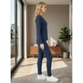 thumbnail image 4 of Conjunto Mujer 2 Piezas Blusa Manga Larga Y Pants Ajuste Cómodo Casual, 4 of 5