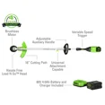 Greenworks 60V 16" Cordless Battery String Trimmer (Attachment Capable