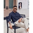thumbnail image 4 of COOFANDY Oxford Shirts for Men Casual Button Down Cotton Shirts Long Sleeve Dress Shirts with Pocket, 4 of 6