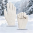 thumbnail image 3 of OGLCCG Winter Gloves for Boys Girls Kids Warm Thermal Stretchy Full Fingers Cotton Knitted Gloves Mittens for Cold Weather Size 3-8, 3 of 4