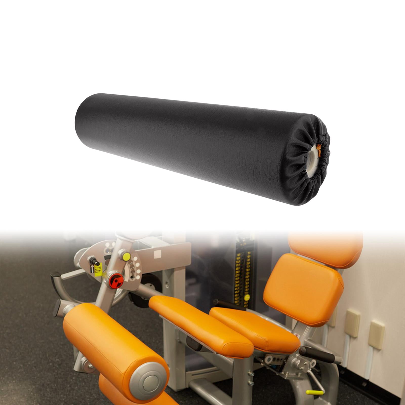 Dualoai 1 Piece Foam Foot Pad Roller 50cm Replacement Round Ankle Pad Roller for Indoor Black