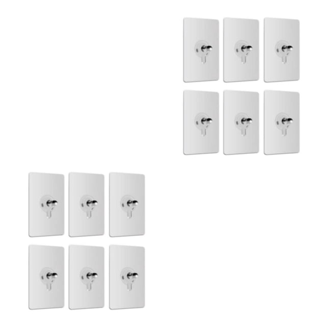 Wosthever Gancho de pared 6X, colgador de marco de fotos adhesivo fuerte, tornillos sin perforaciones sin rastro, reloj de almacenamiento, 5*8/50 seda 2Conjunto