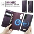 thumbnail image 3 of Magnetic 2 in 1 Detachable Wallet Case for Samsung Galaxy A16 5G with Card Holder Women Men, Retro PU Leather【RFID Blocking】Kickstand Shockproof Cover, 3 of 12