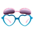thumbnail image 1 of 1 par de gafas de sol con forma de corazón para niños y niñas, adorables gafas de sol, 1 of 5