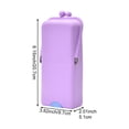 thumbnail image 7 of Slccxzc Silicone Travel Makeup Brush Bag Waterproof Cosmetic Organizer Toiletry Storage Pouch, 7 of 7