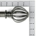 thumbnail image 2 of Lumino 1" Plated Pewter Regis Cage Adjustable Single Curtain Rod Set, 42"-120", 2 of 5