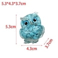 thumbnail image 4 of Crystal Owl Decoration Owl Statue for Office Decor Housewarming Gift Desk Housewarming Gift Blue, 4 of 9