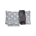 thumbnail image 5 of Ensemble de Draps en Microfibre 4 Pcs Simple avec Jeté, Simple, Gris, 5 of 5