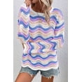 thumbnail image 4 of Redhotype Chic Purple Drop-Shoulder Sweater | Long Sleeves, Stylish Knit, 4 of 8