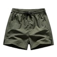thumbnail image 2 of Pantalones cortos deportivos europeos de color liso con costuras laterales para hombre - Elásticos, transpirables y de secado rápido, 3/4 de largo, 2 of 4