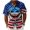 Z10 Blue, variant on Erwazi Men’s Button Down Shirts Summer Short Sleeve Printed Collared 4th of July Mens Tops