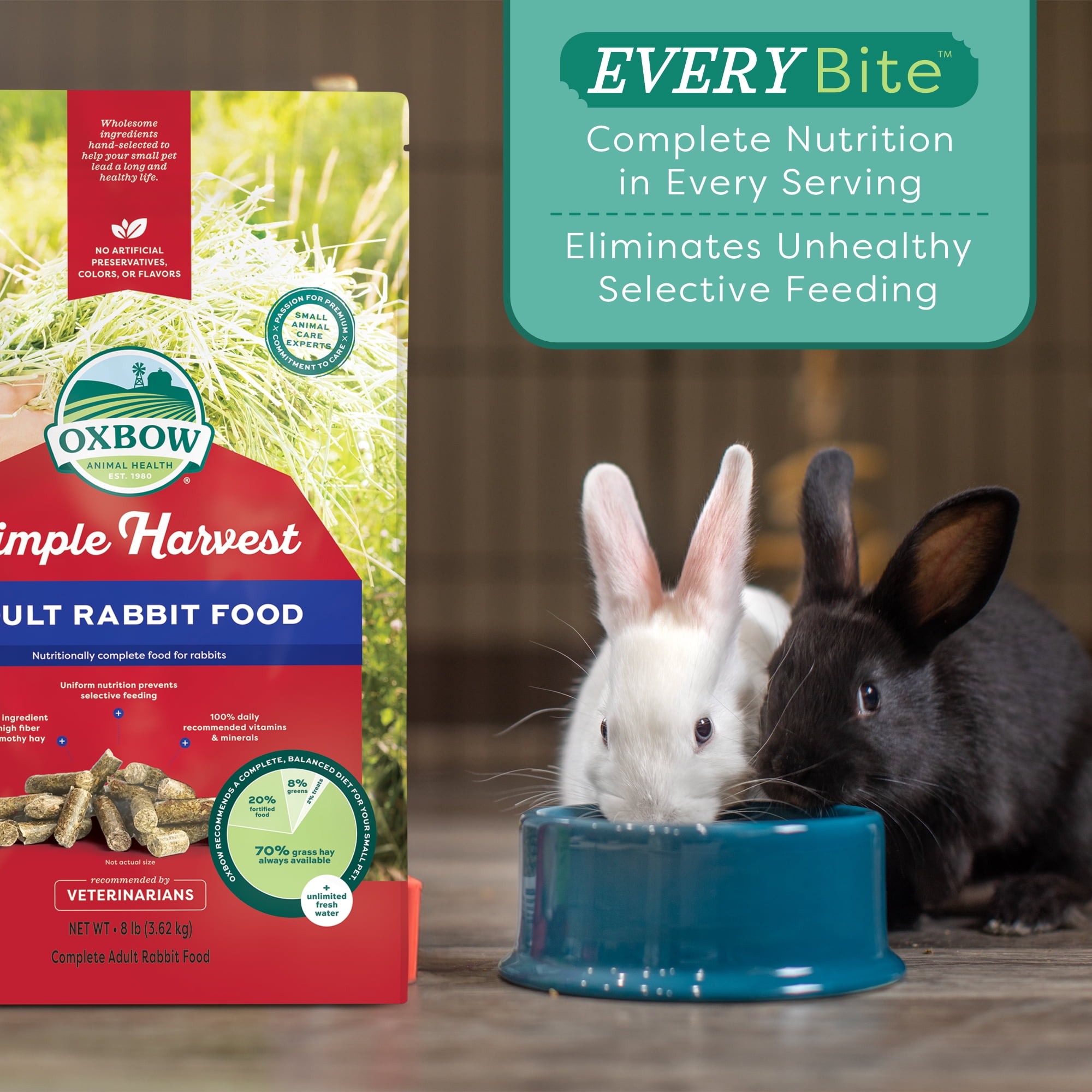 Oxbow Simple Harvest Adult Rabbit Food 3.5lb.