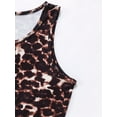 thumbnail image 6 of Kid Girls Summer Shorts Set Leopard Vest Crop Top and Shorts 2Pcs Fitness Sports Clothing From 7-14Y, 6 of 8