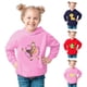 thumbnail image 2 of Gibobby Sudadera de cuello redondo de manga larga de algodónSudadera de forro polar para niños y niñas(Rojo, 2-3 Años), 2 of 4