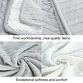 thumbnail image 3 of Ntbay Cotton Cable Knit Sherpa Throw Blanket for Couch, Soft Warm Fleece Knitted Throw for Bed, Sofa, Chair - Extra Cozy, Machine Washable, Comfortable Home Decor, 51"x67", Silver Gray, 3 of 5