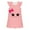 Hot Pink, variant on Big Girls Nightgown Cute Dog Print Sleeveless Crew Neck Nightdress, Sizes 3-10