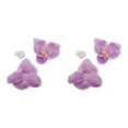 thumbnail image 2 of kurtrusly 50pack/lot Low Maintenance Artificial Decorations Orchids For Wide Range Of light purple 2Set, 2 of 6