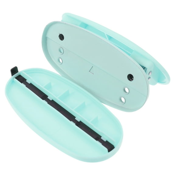 Onaparter Paper Puncher Hole Adjustable Office Accessory Hand Tool Book Binding Materials （Green）