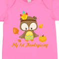 thumbnail image 4 of Inktastic My First Thanksgiving Owl Boys or Girls Baby Bodysuit, 4 of 5