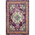 thumbnail image 3 of SAFAVIEH Monaco Toria Traditional Area Rug, Violet/Light Blue, 8' x 11', 3 of 3