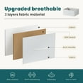 thumbnail image 6 of CONCETTA 6 Fabric Drawers, Dresser for Bedroom Chest of Dresser TV Stand for Living Room, Nightstand for Bed, White, 6 of 9