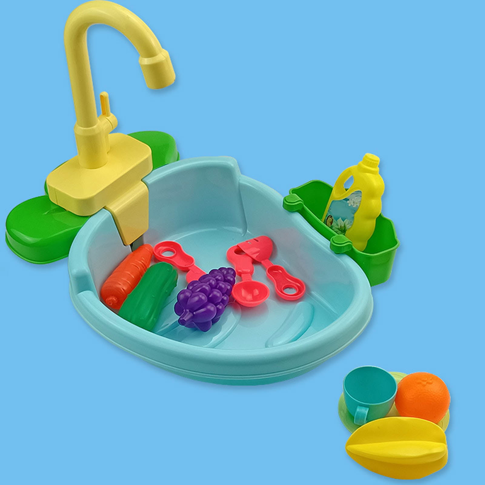 Spring Park Kitchen Play Sink Toy, Bathtub Water Faucet Toy