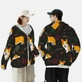 thumbnail image 6 of Kll Royal Corgi Print Men'S Women’s Upf 50+ Sun Protection Outdoor Hoodie Jacket Long Sleeve Fishing Hiking Performance Shirt- Large, 6 of 8